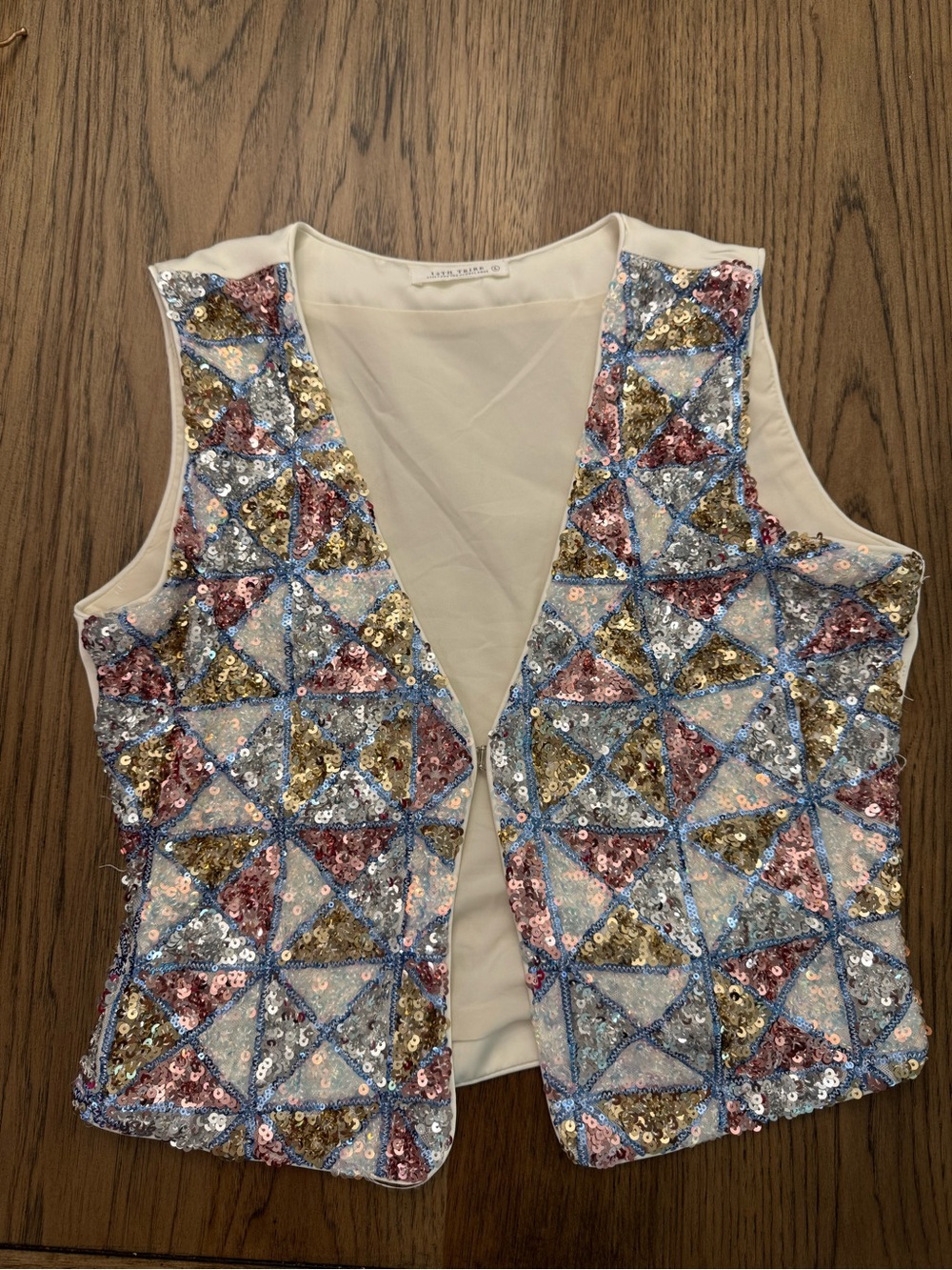 12th Tribe sequined vest Large